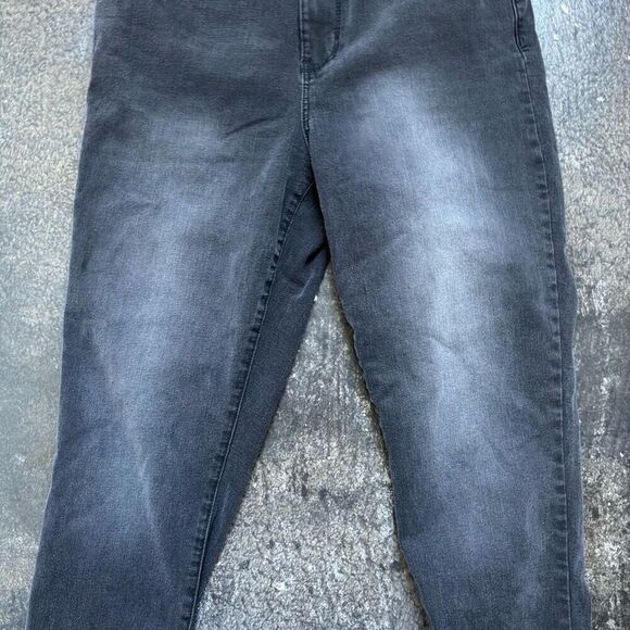 No Boundaries Women's Button Fly High Rise Skinny Jeans Black Size 13 - Picture 3 of 14